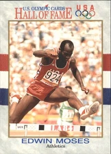EDWIN MOSES ~ 1991 Impel U.S. Olympic Hall of Fame Track & Field Card #25