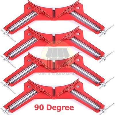 4PCS 90 Degree Right Angle Clamps Adjustable Corner Square Clamp for DIY Tool