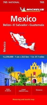 Mexico - Michelin National Map 765 by Michelin (English) Folded Book