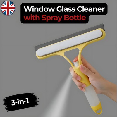 3 in 1 Fenster Glasreiniger mit Sprühflasche