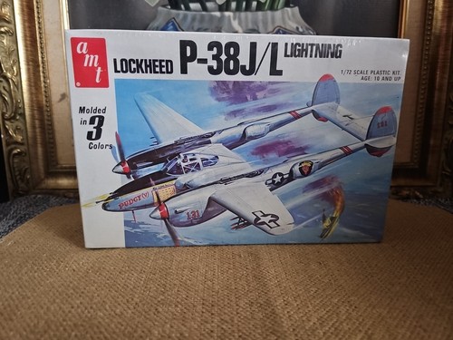 L 284 Sealed Rare AMT MATCHBOX Lockheed P-38 J/L Lightning 1:72 3 Color Kit 7125 - Picture 18 of 18