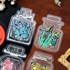 Sale Transparent PET sticker pack for DIY crafts bottle bookmarks dried flowers