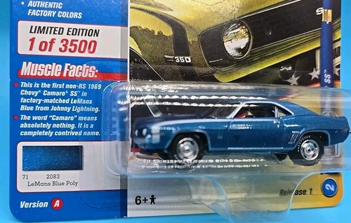 Johnny Lightning 1969 Chevrolet Camaro SS 1:64 ** 50 YEARS / MUSCLE CARS USA - Imagen 4 de 20