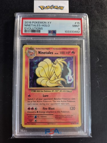 Ninetales graded PSA 9 for sale on eBay