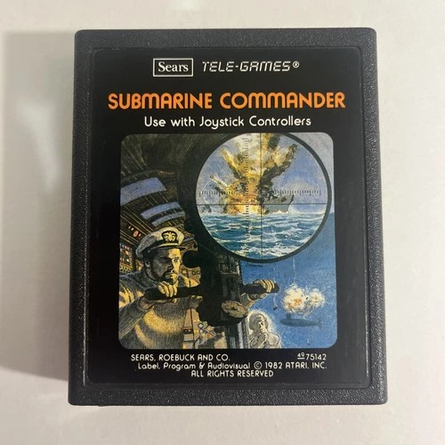 Submarine Commander (Atari 2600, 1982) - Game Cart Only - Tested!