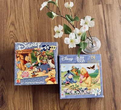 Two Disney Puzzle 24Pc Winnie The Pooh Birthday Tigger Eyore