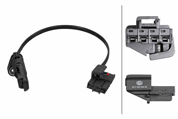 NEU - Hella 6PU358380-291 Sensor, Geschwindigkeit/Drehzahl FüR Audi Seat VW-image