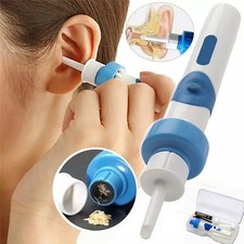 Safety Electric Cordless Vacuum Ear Cleaner Wax Remover Painless Cleaning Tool