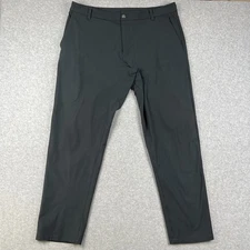 Lululemon ABC Classic Fit Warpstreme Pants Stretch 38x31 Mens Grey Tech M5AEXS