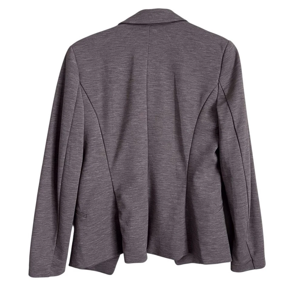 H&M New Grey Blazer Suit Suiting Neutral Office Career Corporate Classic Size 8 - Image 3 of 4