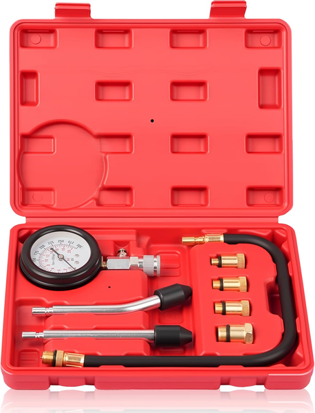 KompressionsprüFer 20 Bar 300 PSI Mit M10 M12 M14 M18 Adaptern Benzinmotor-image