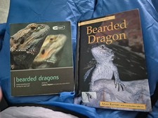 2 BEARDED DRAGON BOOKS - TYPE,COLOURS, VIVARIUMS,  HEALTH CARE, FEEDING, ADVICE