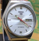 Rare Vintage Seiko 5 Automatic Day Date Movement No. 6319A Japan Made Mens Watch
