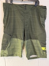 Fox Racing Ranger Bike Cargo Shorts Green Polyester Spandex Sz 36 Stretch READ