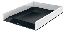 Corbeille à Courrier A4, Blanc/Noir, WOW, 53611095