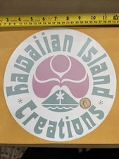 80’s Vintage Hawaiian Island Creations HIC xl Window Decal Rare Surf Sticker OG