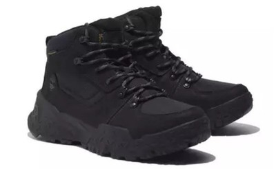 Timberland Motion Scramble Mid Lace-Up Boots Men's Size 10 Black Nubuck NIB