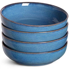 Pasta Bowls 45 Ounce, Ceramic Salad Bowl, Large Serving Bowl Set - Set of 4, ...