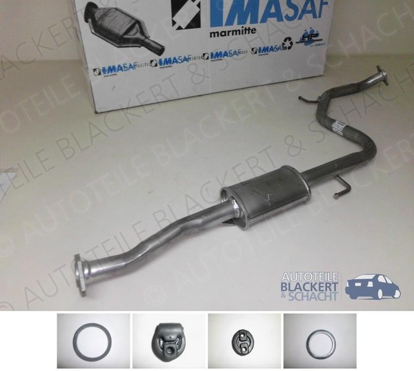 Imasaf Auspuff Mitteltopf + Anbauteile für Mazda 323 F V (Ba) 2.0 24V 1995-1998-image