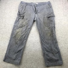 Carhartt Cargo Pants Mens 42x30 Dark Gray Relaxed Fit Rugged Flex Work Utility
