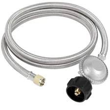6 Feet Propane Regulator and Hose, Fit for Gas Grill, Blackstone 28"/36" Grid...