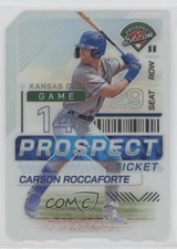 2024 Panini Prospect Edition Ticket Stub Holo Prizm 9/14 Carson Roccaforte 2o7