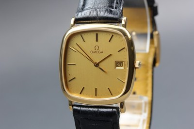 [N MINT] Vintage 1986 OMEGA De Ville Cal.1342 Gold Tone Quartz Men's Watch JAPAN