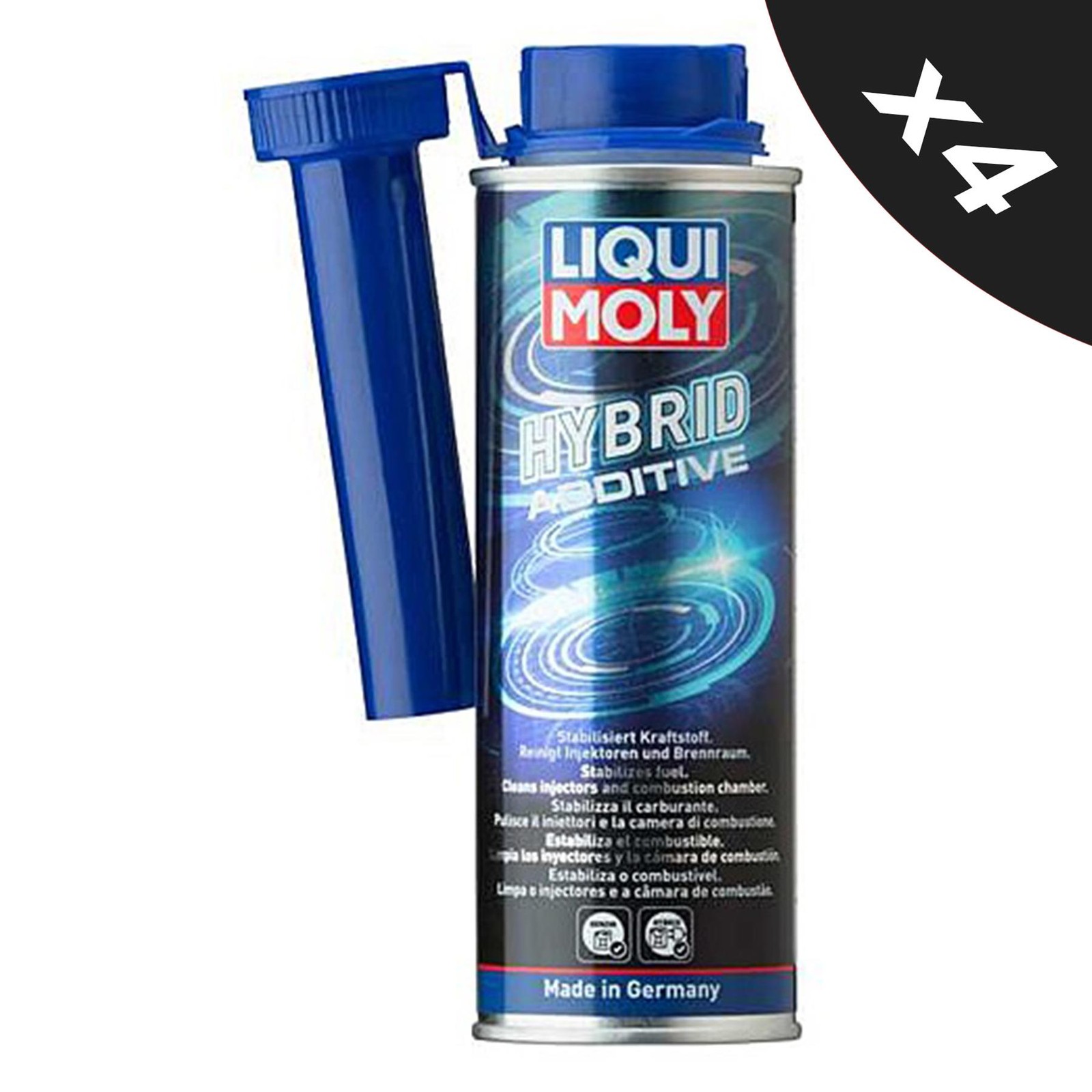 Hybrid Engine Additive Petrol Fuel System Cleaner 4x250ml Liqui Moly