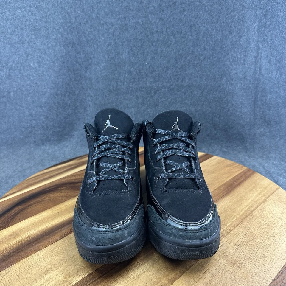 Nike Air Jordan 3 Negro Gato Negro PS PREESCOLAR Zapatos Talla 3Y DM0966-001 Foto 3 de 4
