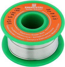 1.5Mm Electronic Solder Wire Lead Free Rosin Flux Core Diameter 0.06In Large Siz