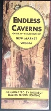 Vintage Endless Caverns New Market Virginia Travel Brochure Kodachrome Cave