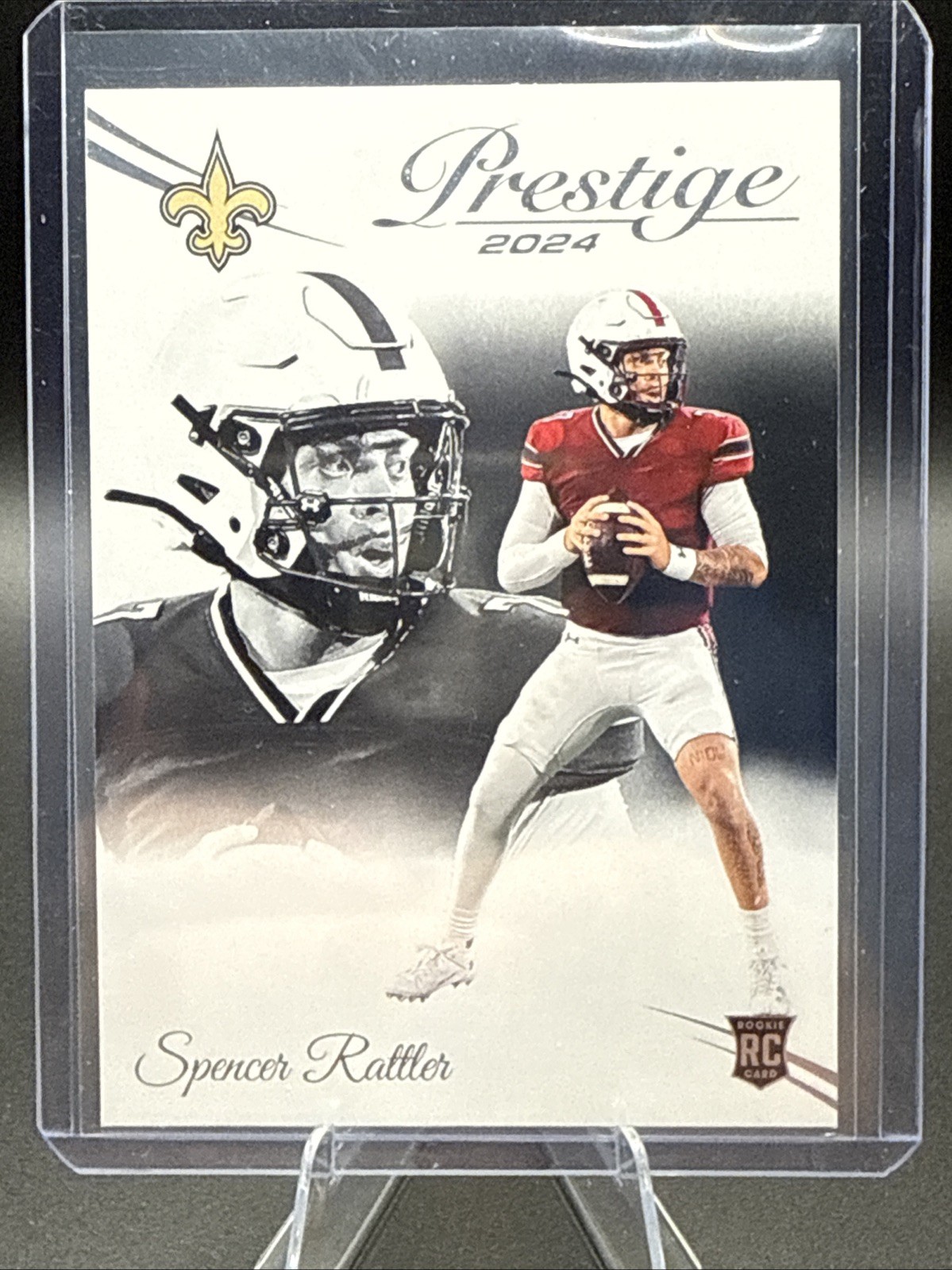 2024 Panini Prestige Football Spencer Rattler #359 New Orlean Saints RC Rookie