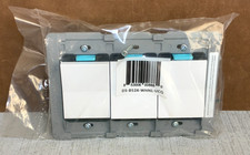 DEAKO 3 Gang Backplate Simple Rocker Switch DS-BS3X-WHNL-UCQ ~ No Faceplate NIP