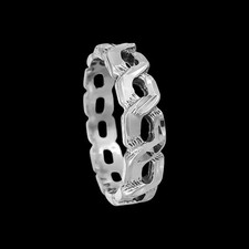 Size 6.75 - Diamond Cut Interwoven Chain Ring