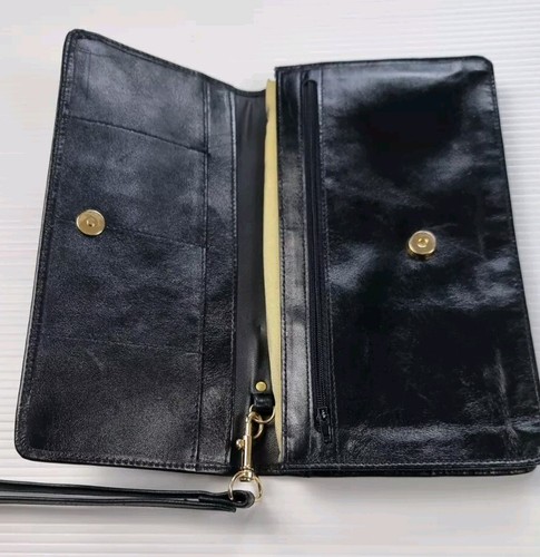 TELECOM Australia Leather Travel Wallet Pouch Memorabilia Collectable Black NEW - Picture 4 of 9