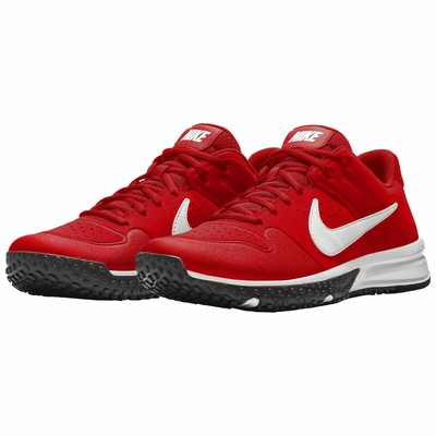 red nike baseball turf shoes