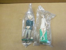 Wilton, Large, Cake Decorating Figures 2 , Golfer Tennis Player, 1972, Sealed