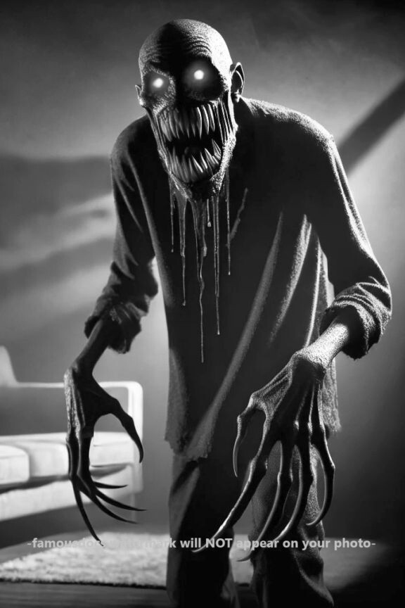 Creepy Boogey Man PHOTO Scary Bogeyman Boogeyman Weird Art