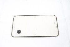 1 X Plaque D'Immatriculation Vide Blanc Vintage Ancien