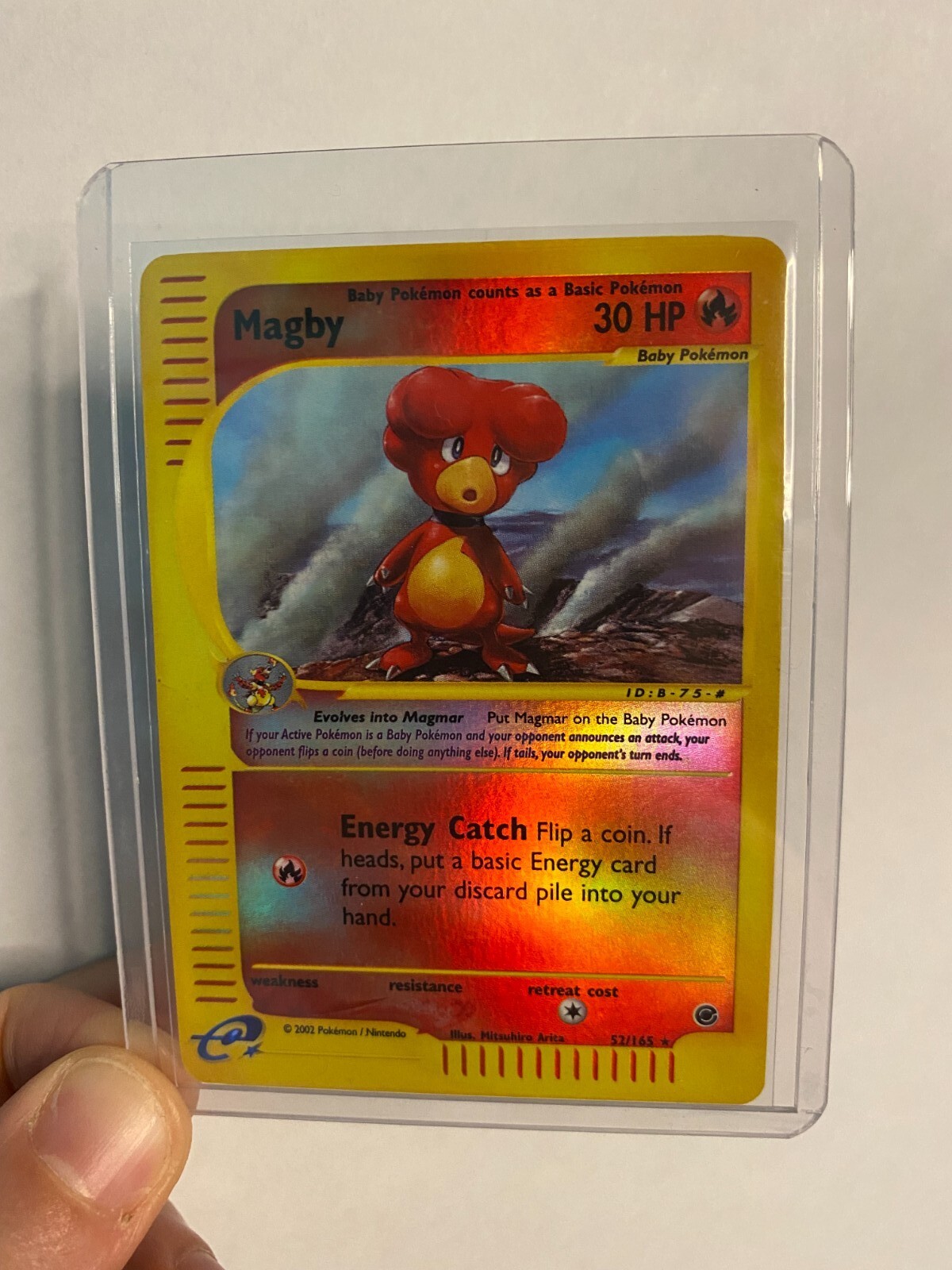 Pokémon TCG Magby Expedition 52 Reverse Holo Rare - NM - Ready for Grading!