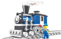 Sleek Train - 73 Pcs Building Blocks Armour Steam Locomotive Blue Cabin Engin... on sale Sleek Train - 73 Pcs Building Blocks Armour Steam Locomotive Blue Cabin Engin... on sale