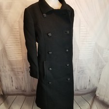 Dorothy Schreider Wool Women Coat Jacket Vintage Trench Peacoat Jack Sarnoff M