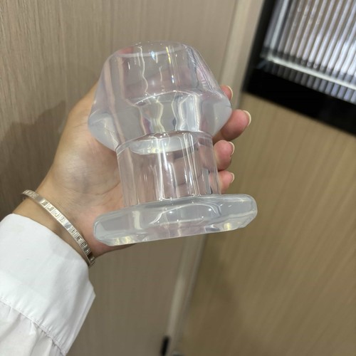 Anal Sex Spreader Clear Hollow Silicone Butt Plug Comfort Deep Access Tunnel Sex - Picture 3 of 27