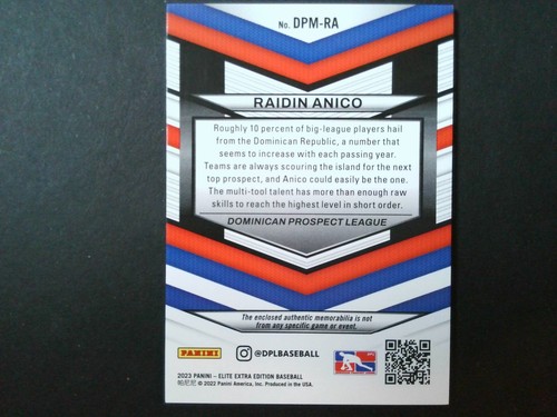 Raidin Anico 2023 Panini Elite Extra Edition DPL jersey patch u-pick - Picture 7 of 7