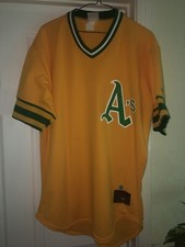 Mike Quade Oakland Athletics MLB COA Game Used Jersey 70s World Series Style A’s