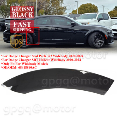 For Dodge Charger Widebody 20-24 Gloss Black Rear Right Door Side Flares Molding