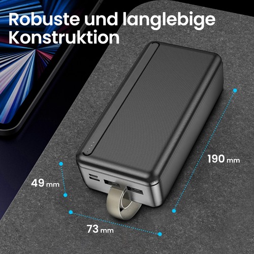 30000mAh Powerbank USB Ładowarka Dodatkowa bateria Zewnętrzna bateria do telefonu komórkowego - Zdjęcie 4 z 5