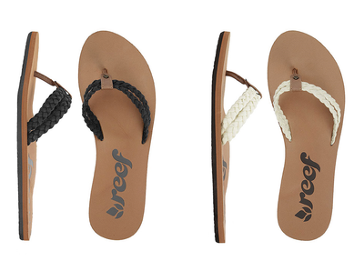 reef woven flip flops