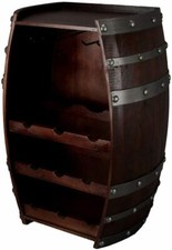 Portabotellas de madera marrón para barriles de vino para el hogar muebles decoración tradicional de bar