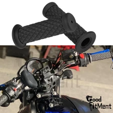 Motorcycle Hand Grips 7/8" 1" Soft Rubber Gel Handle Bar For Honda Yamaha Suzuki